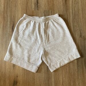 Vintage 90s Cheetah sweat shorts in light grey - made in USA - size small mens